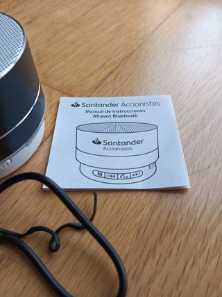 Altavoz Bluetooth Santander Plata