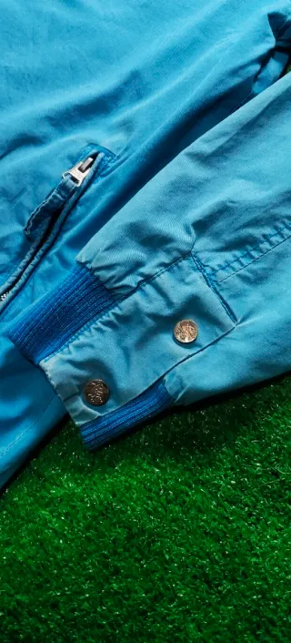 Chaqueta Cortavientos Vintage Azul