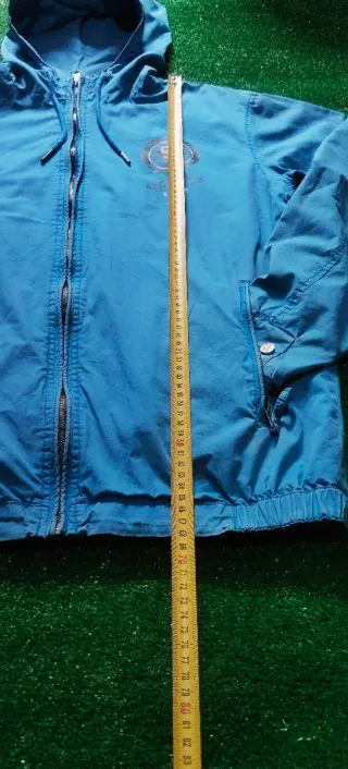 Chaqueta Cortavientos Vintage Azul