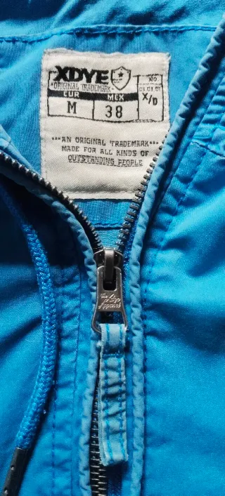 Chaqueta Cortavientos Vintage Azul