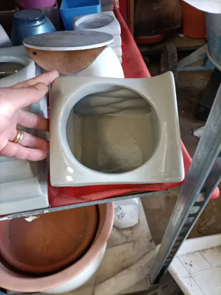 4 vasi ceramica stile Viennetta