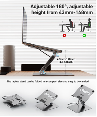 Soporte Portátil BENFEI con Hub y Ethernet