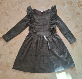 Vestido de niña a cuadros