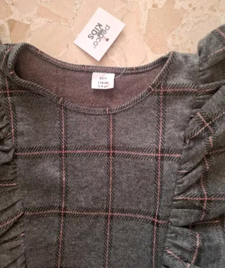 Vestido de niña a cuadros