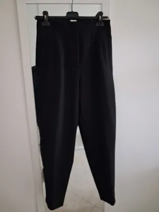 Pantaloni Zara Beige, Nero, Verde
