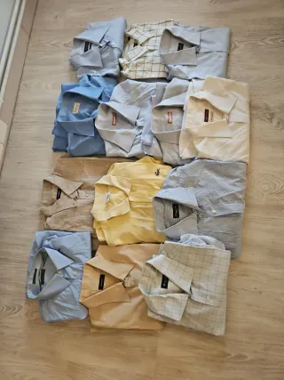 Lote 12 Camisas Hombre + 1 Polo Lacoste