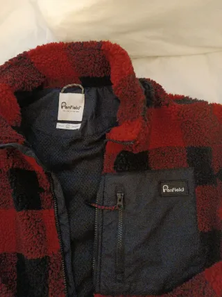 Forro Polar Penfield Cuadros Rojo/Negro Talla L