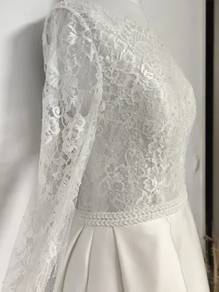 Vestido Novia Rosa Clará .Modelo Cuzco .