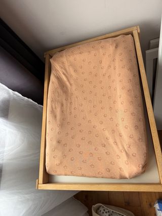 Mesa cambiador madera con accesorios