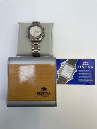 Reloj Pulsera Caballero Festina Titanium Alarm Chrono