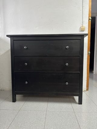 Cómoda Ikea Negra Madera