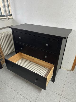 Cómoda Ikea Negra Madera