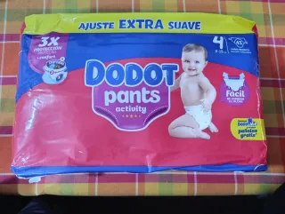Pañales Dodot Pants Activity Talla 4 (Braguitas)