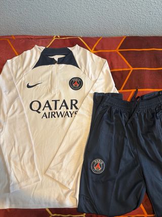 Conjunto PSG Nike Blanco y Azul