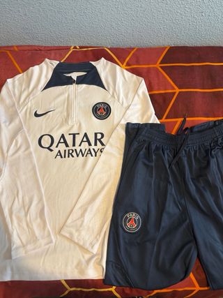Conjunto PSG Nike Blanco y Azul