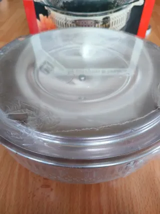 Pirofila Pyrex con supporto silver