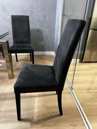 Mesa comedor cristal y metal