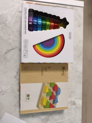 Pack 2 Juguetes: Arcoíris y Formas Geo