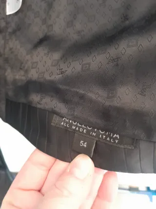 Abito Sposo Angelo Toma Nero lucido