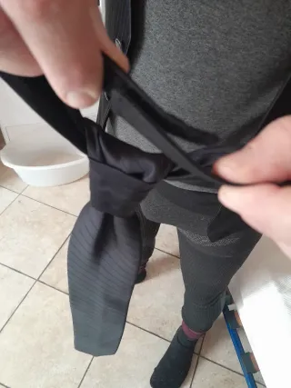 Abito Sposo Angelo Toma Nero lucido