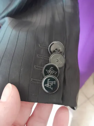 Abito Sposo Angelo Toma Nero lucido