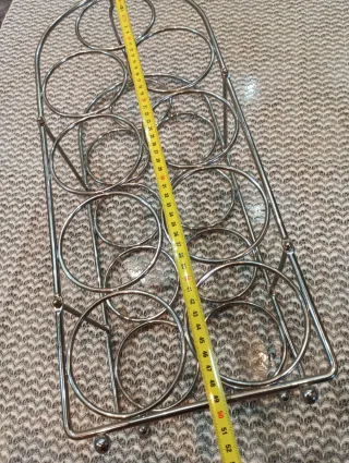 Botellero Metálico para 9 botellas vintage