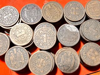 Lote 250 Monedas 1 Peseta 1944 España