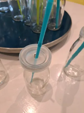 17 tarros cristal 250ml con y sin tapa