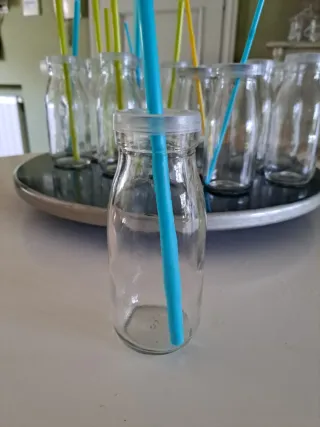 17 tarros cristal 250ml con y sin tapa