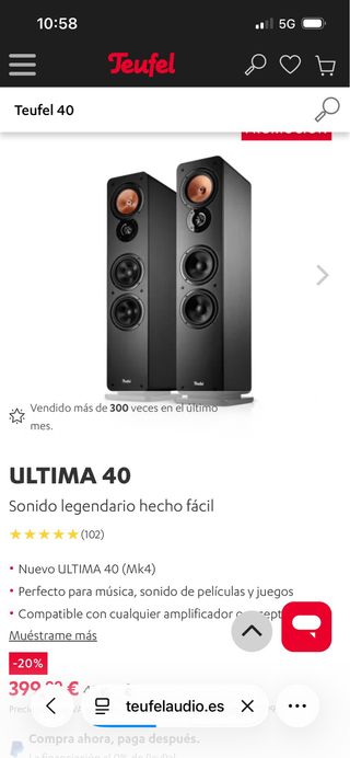 Altavoces Teufel Ultima 40 Nuevos