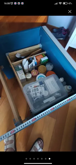 Moble de lavabo azul