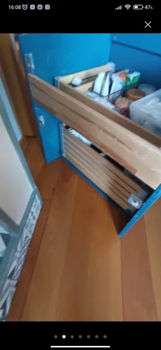 Moble de lavabo azul