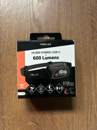 Frontal Forclaz HL900 USB-C 600 Lúmenes