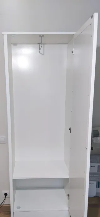 Armario recibidor JYSK TERPET blanco con espejo