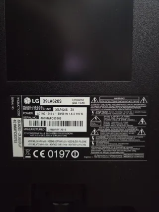 Televisor LG 39" Modelo 39LA620S