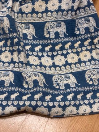 Sacca tessuto fantasia elefanti