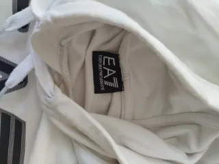 EA7 Emporio Armani White Hoodie Casual Streetwear