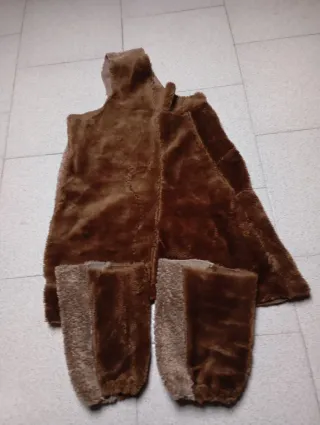 Disfraz Troglodita Piel Sintética Marrón