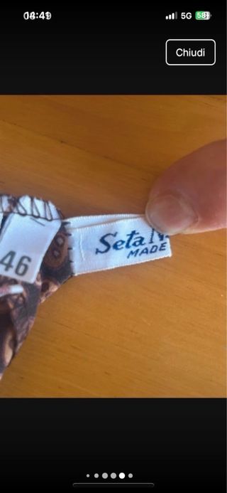 Completo Seta Naturale Taglia 46