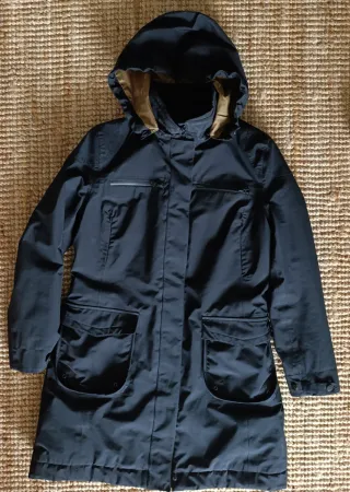 Chaqueta Larga Mujer Gore-Tex Negra