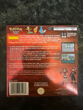 Pokémon Edición Rubí Game Boy Advance