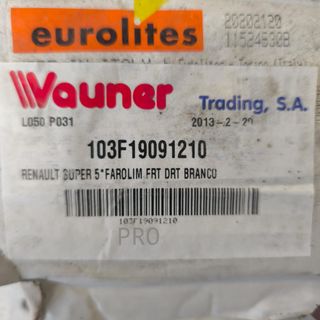 PILOTO INTERMITENTE DERECHO RENAULT SUPER 5 NUEVO 103F19091210