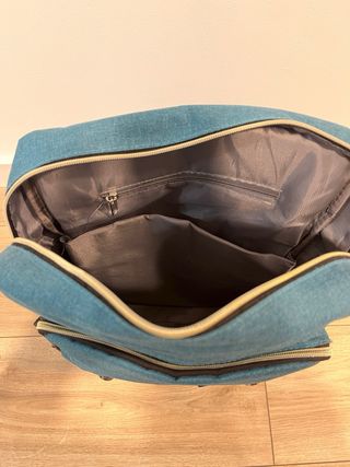 Mochila azul para laptop