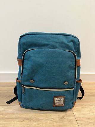 Mochila azul para laptop