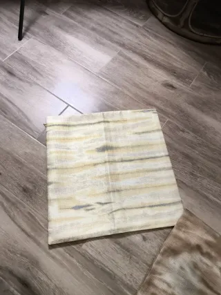 Fundas de cojín tela beige y marrón