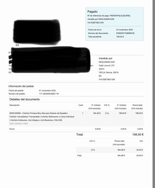 Colchón Viscoelástico 150x190