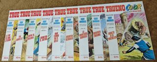 9 TEBEOS DE TRUENO COLOR PRIMERA EPOCA DE 1.973.