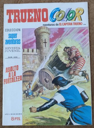 9 TEBEOS DE TRUENO COLOR PRIMERA EPOCA DE 1.973.