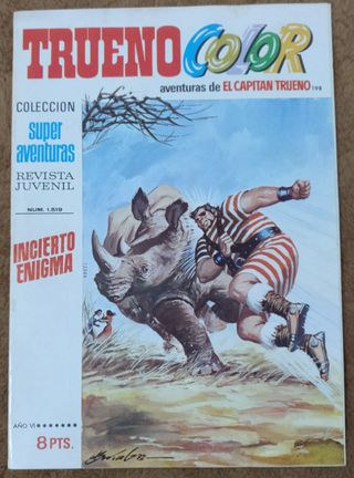 9 TEBEOS DE TRUENO COLOR PRIMERA EPOCA DE 1.973.
