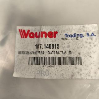 MOLDURA ESQUINA TRASERA MERCEDES SPRINTER NUEVO 107140815